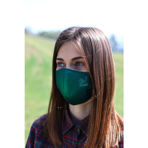TETRAO mască facială de protecție din bumbac - verde