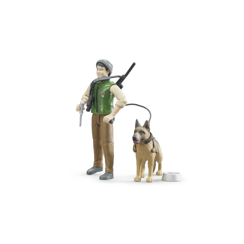 Figurină de Vânător cu câine BRUDER 2