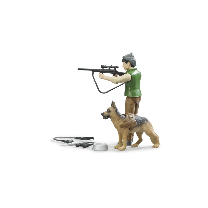 Figurină de Vânător cu câine BRUDER 3