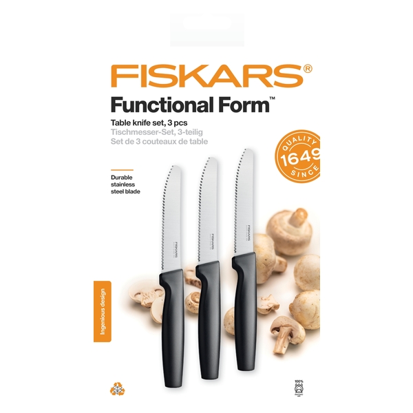 Set 3 cuțite pentru mic dejun FISKARS Functional Form  2