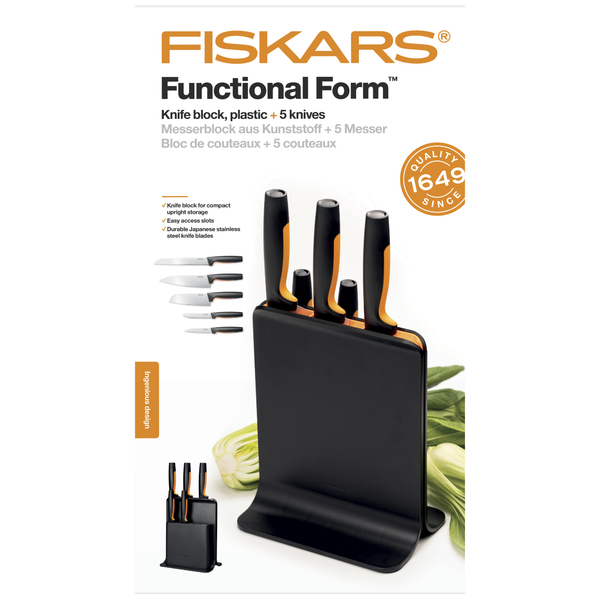 Bloc cu 5 cuțite Functional Form FISKARS  7