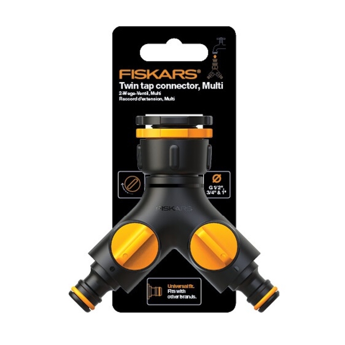 Racord robinet dublu FISKARS Comfort pentru toate dimensiunile 2
