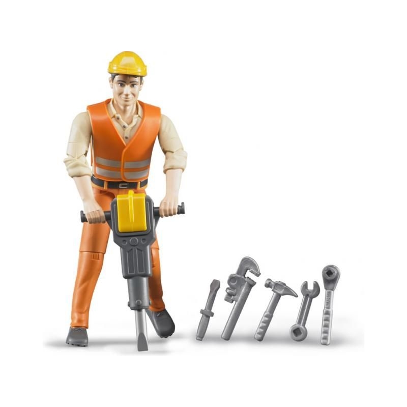 Figurină muncitor construcții BRUDER